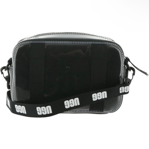 NWT‎ UGG Janey II Clear Black Crossbody Belt Bag Adjustable Logo Purse Handbag - Picture 2 of 8